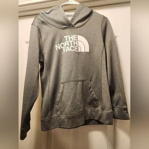The North Face womens hooded sweatshirt size M grey
